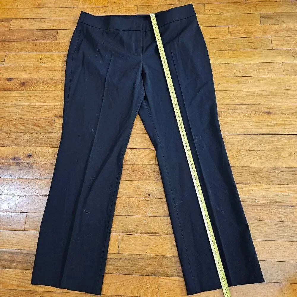 Akris Women's Black Wool Midi Dress Pants Size 14